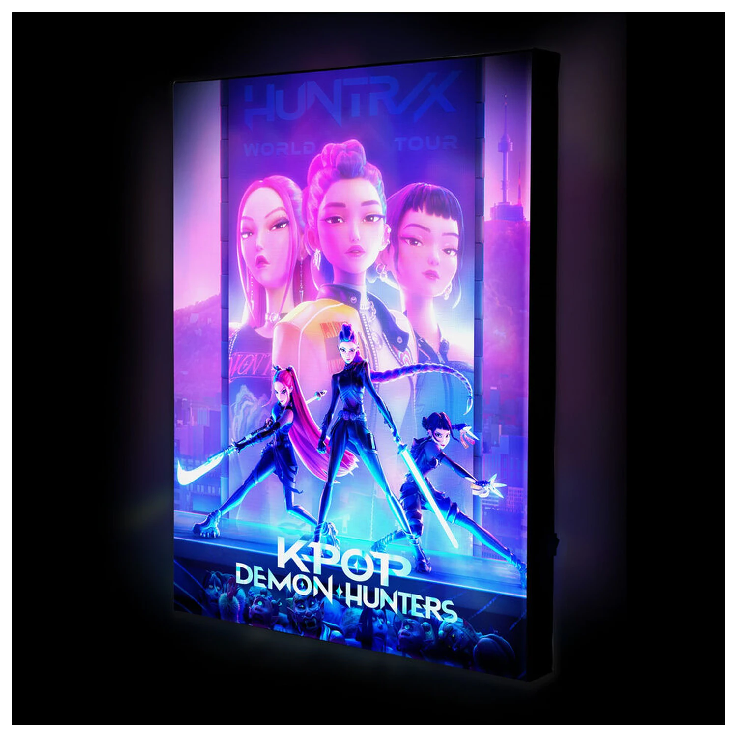KPop Demon Hunters Leuchtende Leinwand Produktfoto