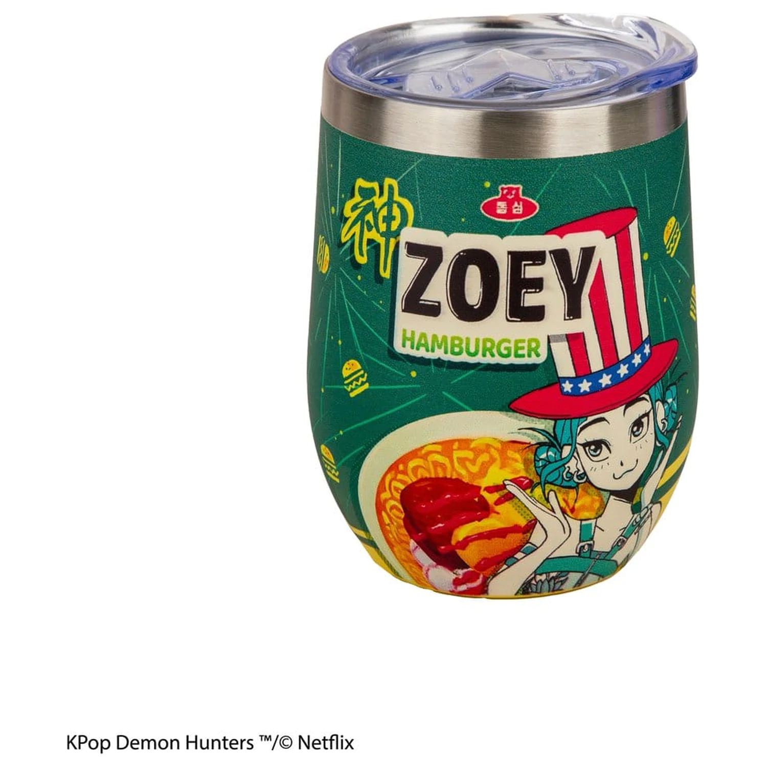KPop Demon Hunters Reisebecher Zoey Hamburger Produktfoto