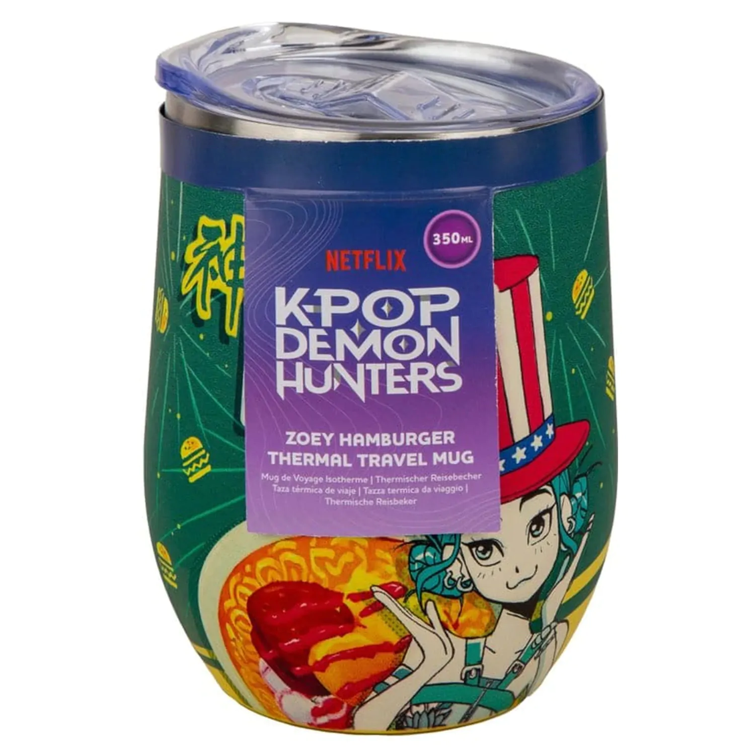 KPop Demon Hunters Reisebecher Zoey Hamburger Produktfoto