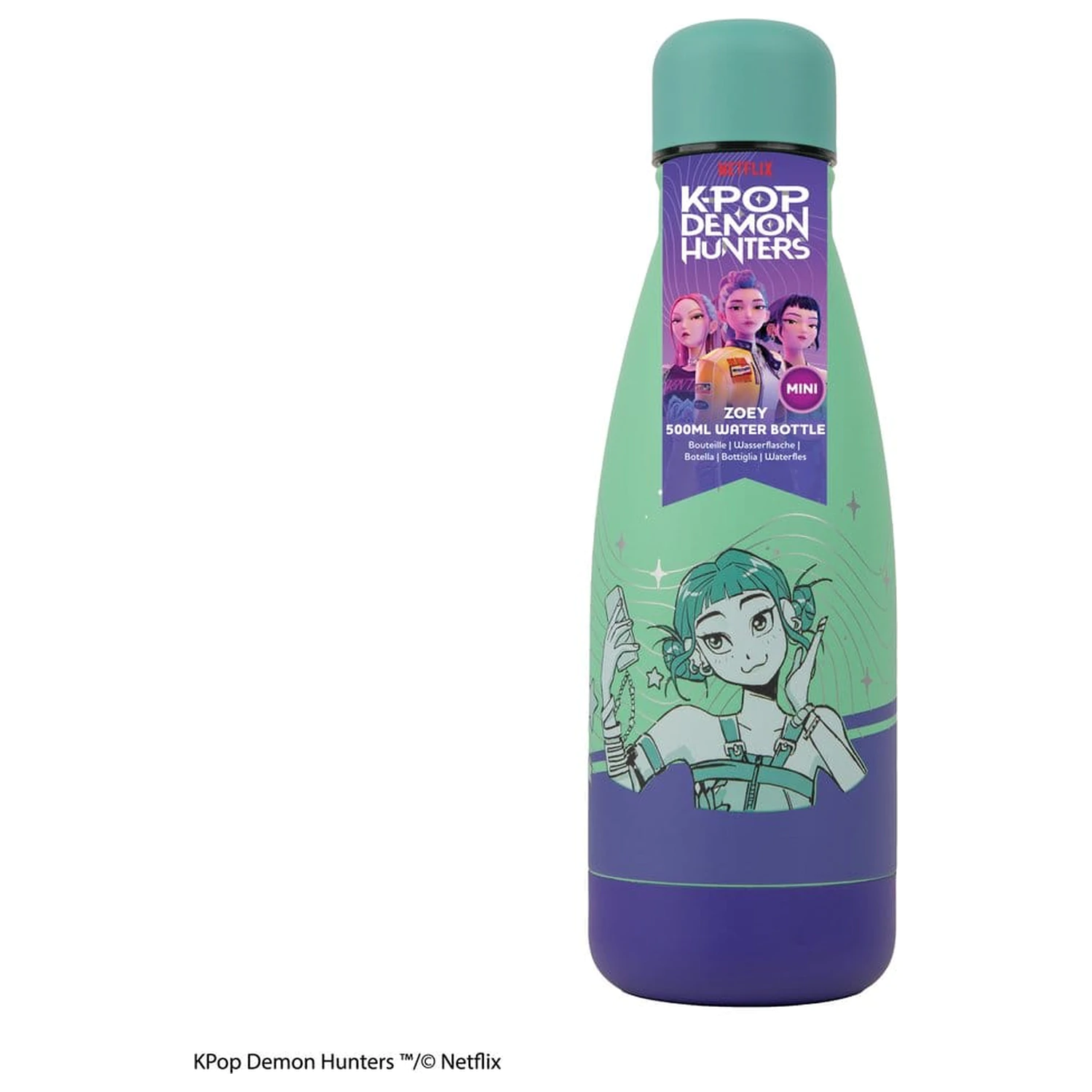 KPop Demon Hunters Mini Wasserflasche Zoey Produktfoto