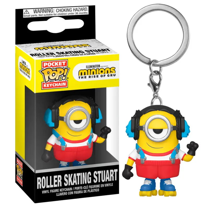 Pocket POP Schlüsselanhänger Minions 2 Roller Skating Stuart Produktfoto