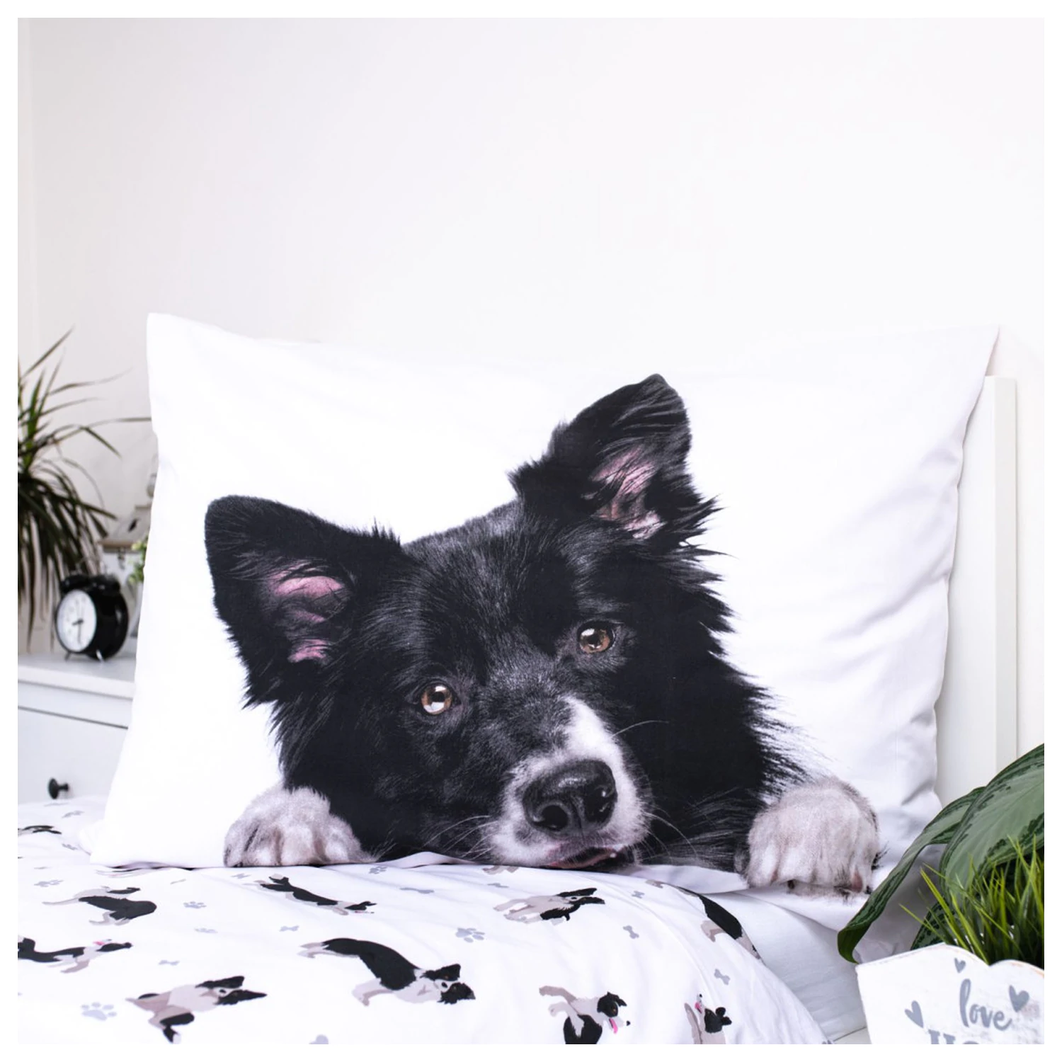 Dog Border Collie Bettbezug Produktfoto