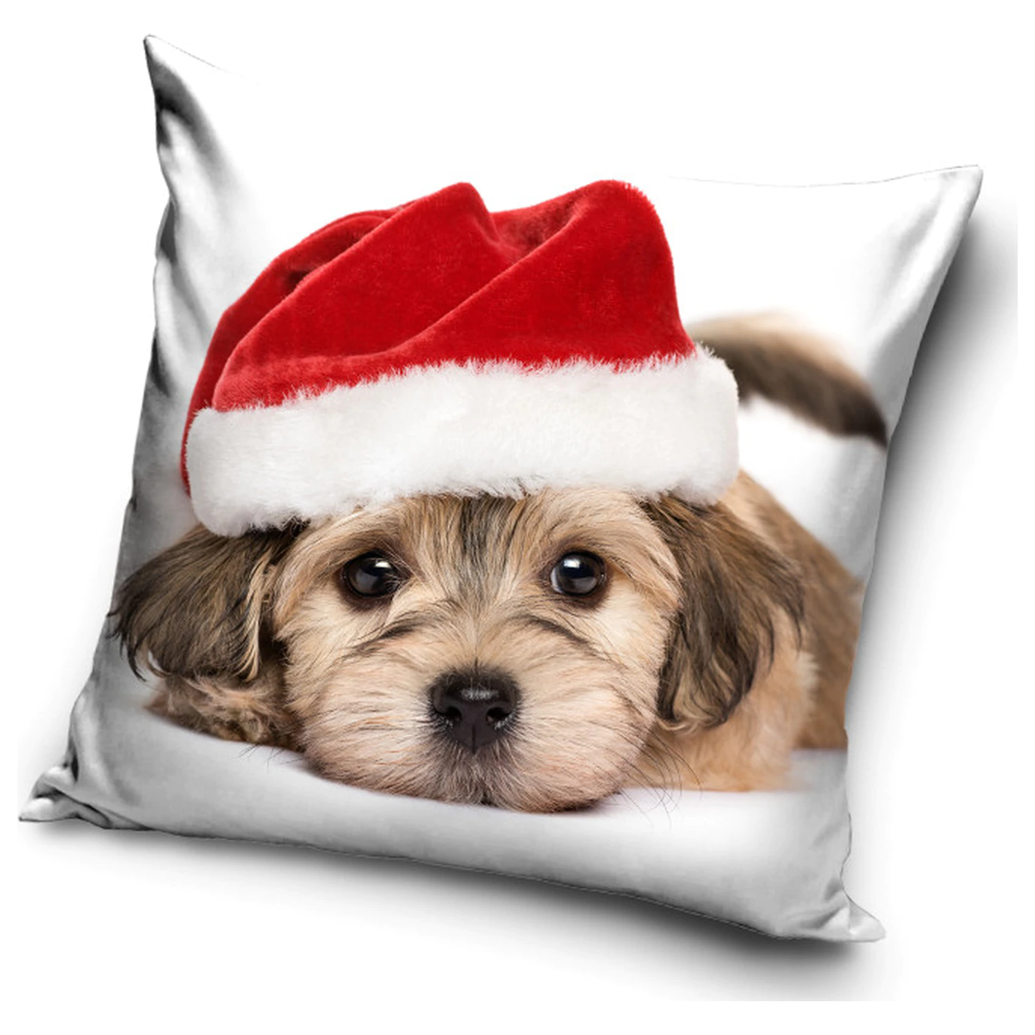 Dog Santa Hut Kissenbezug Produktfoto