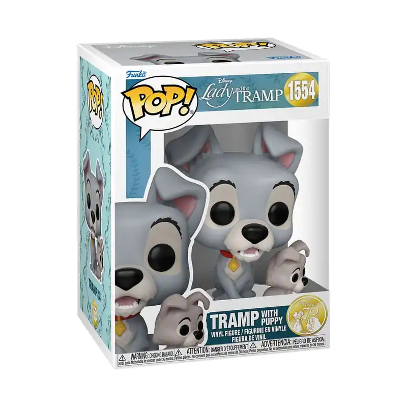 Susi & Strolch Funko POP! Disney Vinyl Figur Tramp w/puppy 9 cm Produktfoto