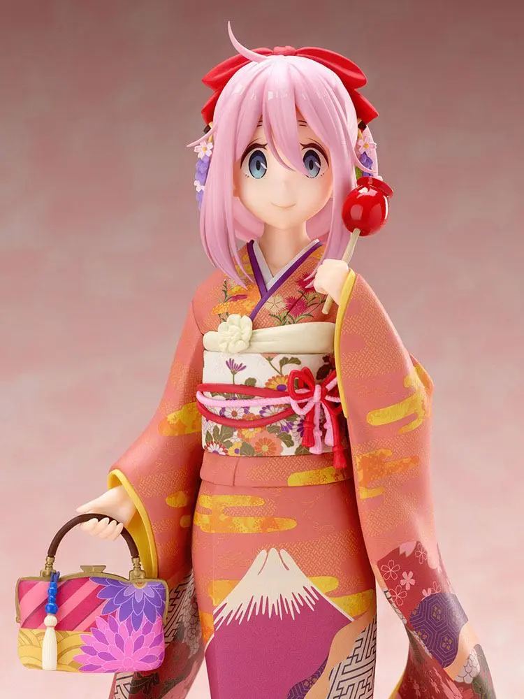 Laid-Back Camp PVC Statue 1/7 Nadeshiko Kagamihara Furisode Ver. 21 cm Produktfoto