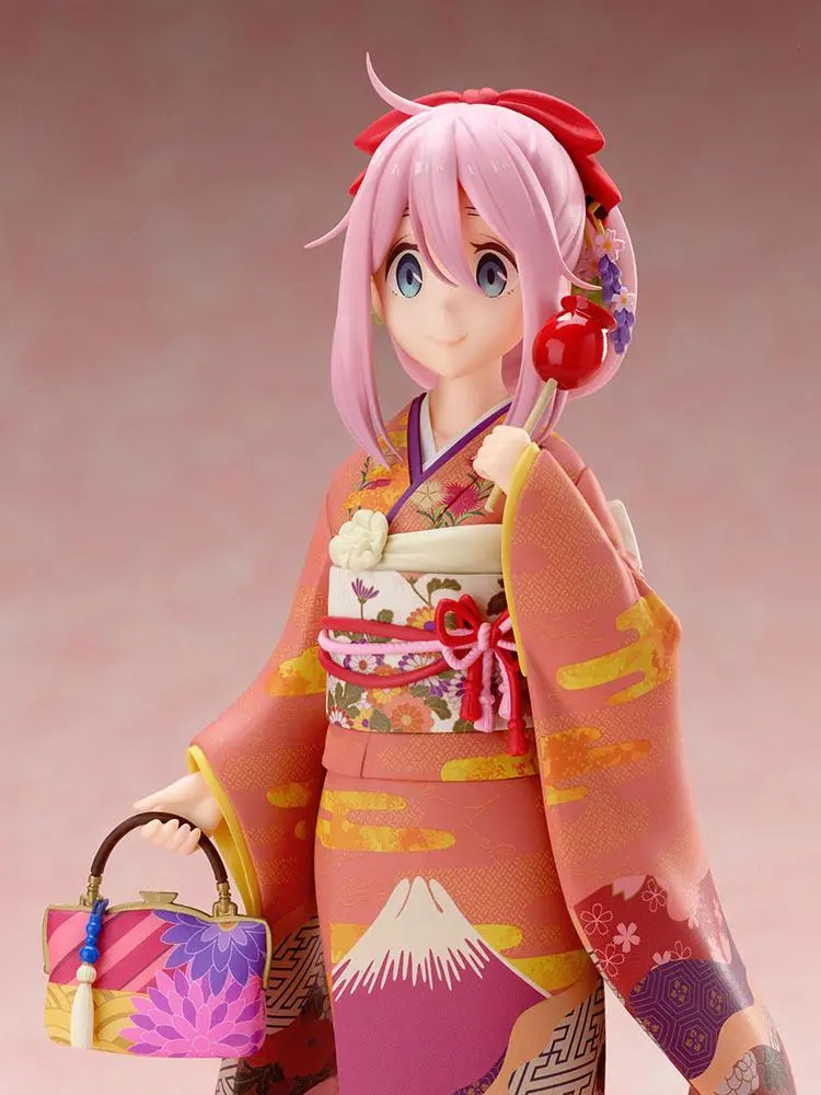 Laid-Back Camp PVC Statue 1/7 Nadeshiko Kagamihara Furisode Ver. 21 cm Produktfoto