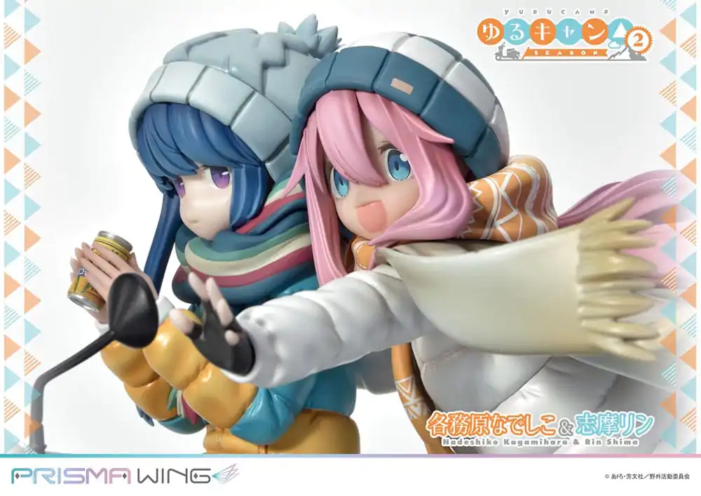 Laid-Back Camp Prisma Wing PVC Statue 1/7 Nadeshiko Kagamihara & Rin Shima 24 cm termékfotó