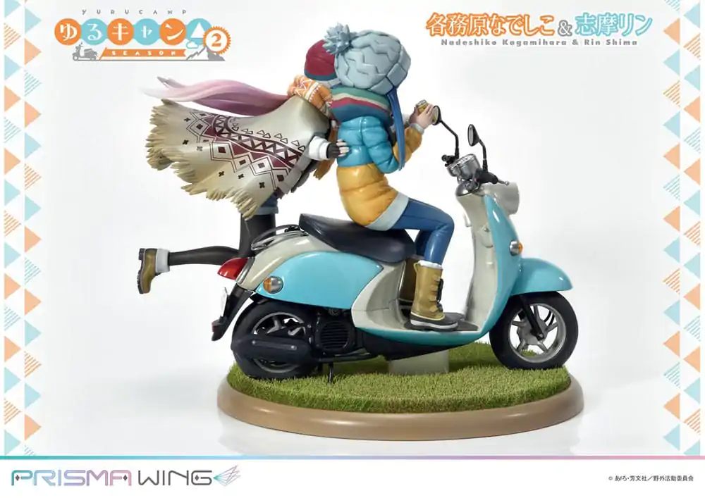 Laid-Back Camp Prisma Wing PVC Statue 1/7 Nadeshiko Kagamihara & Rin Shima 24 cm termékfotó