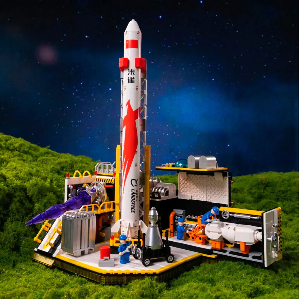 Landspace-Raketen Bausatz 1284 Teile Produktfoto