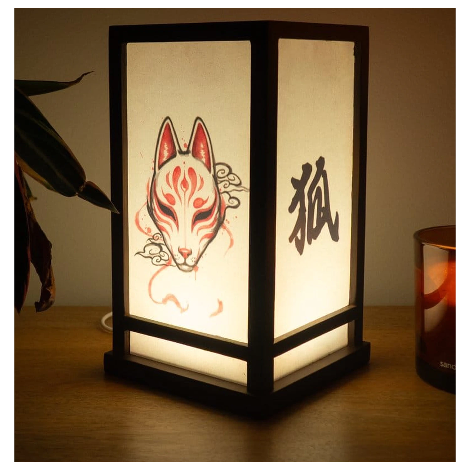 Laterne Kitsune 25 cm Produktfoto