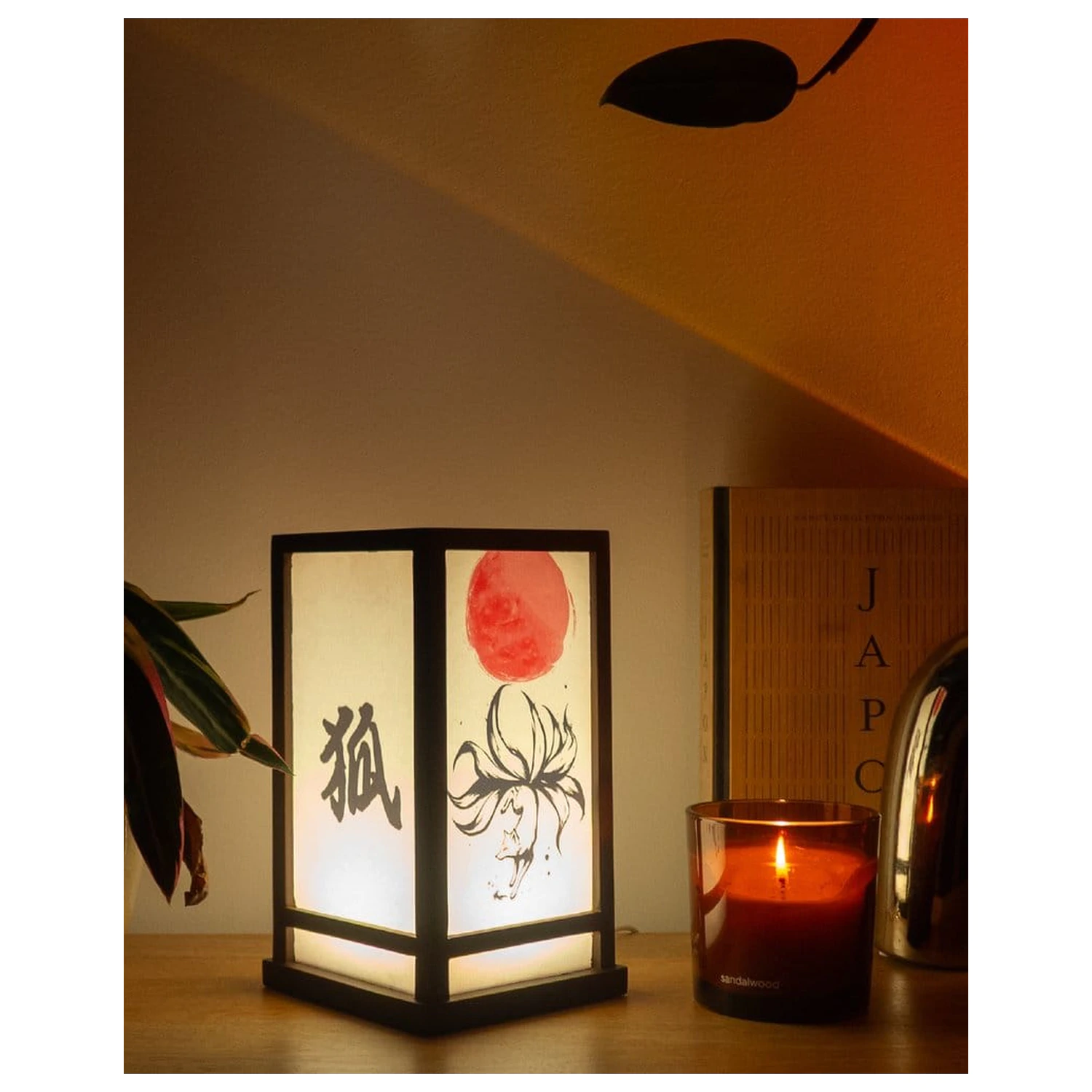 Laterne Kitsune 25 cm Produktfoto