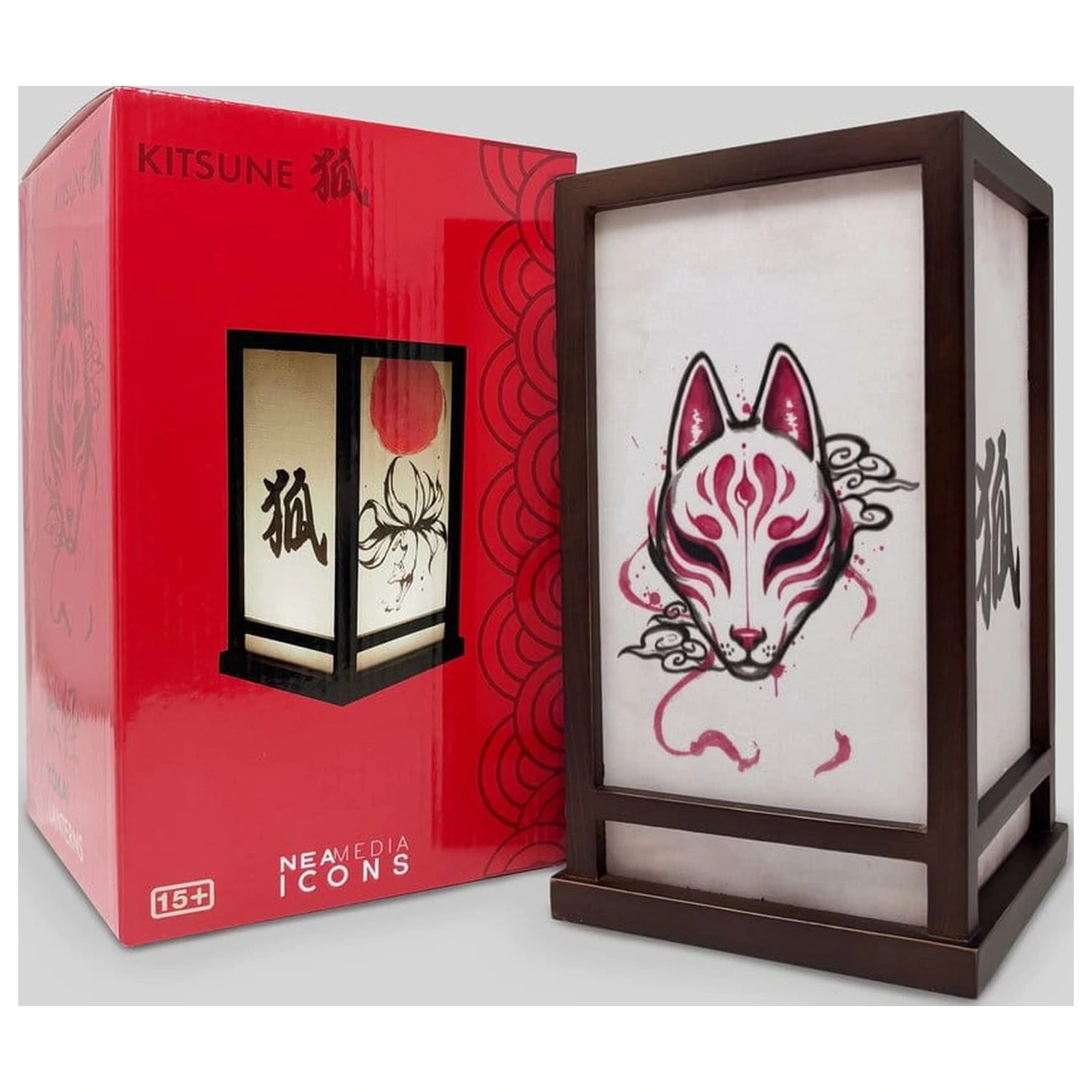 Laterne Kitsune 25 cm Produktfoto