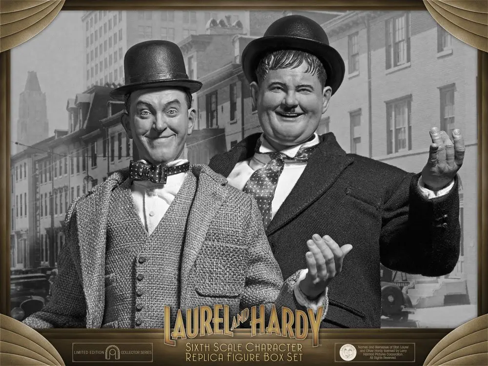 Laurel & Hardy Actionfiguren Doppelpack 1/6 Classic Suits Limited Edition 30-33 cm Produktfoto