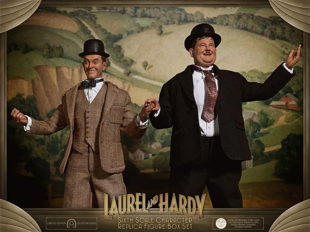 Laurel & Hardy Actionfiguren Doppelpack 1/6 Classic Suits Limited Edition 30-33 cm Produktfoto