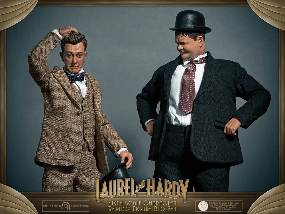 Laurel & Hardy Actionfiguren Doppelpack 1/6 Classic Suits Limited Edition 30-33 cm Produktfoto