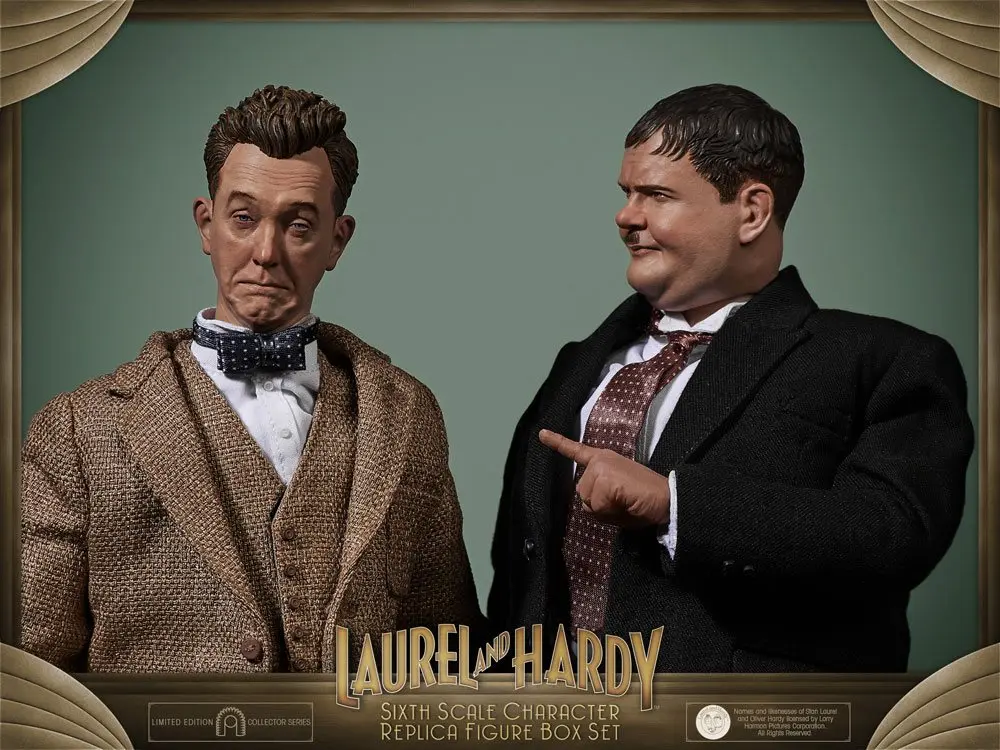 Laurel & Hardy Actionfiguren Doppelpack 1/6 Classic Suits Limited Edition 30-33 cm Produktfoto