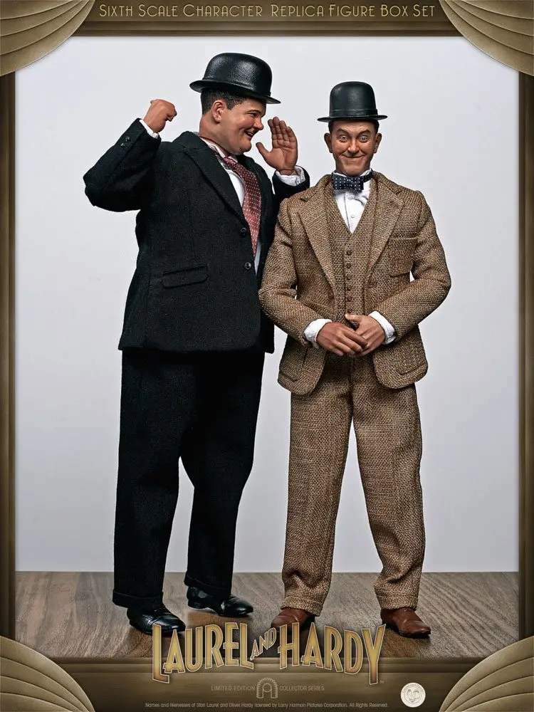 Laurel & Hardy Actionfiguren Doppelpack 1/6 Classic Suits Limited Edition 30-33 cm Produktfoto
