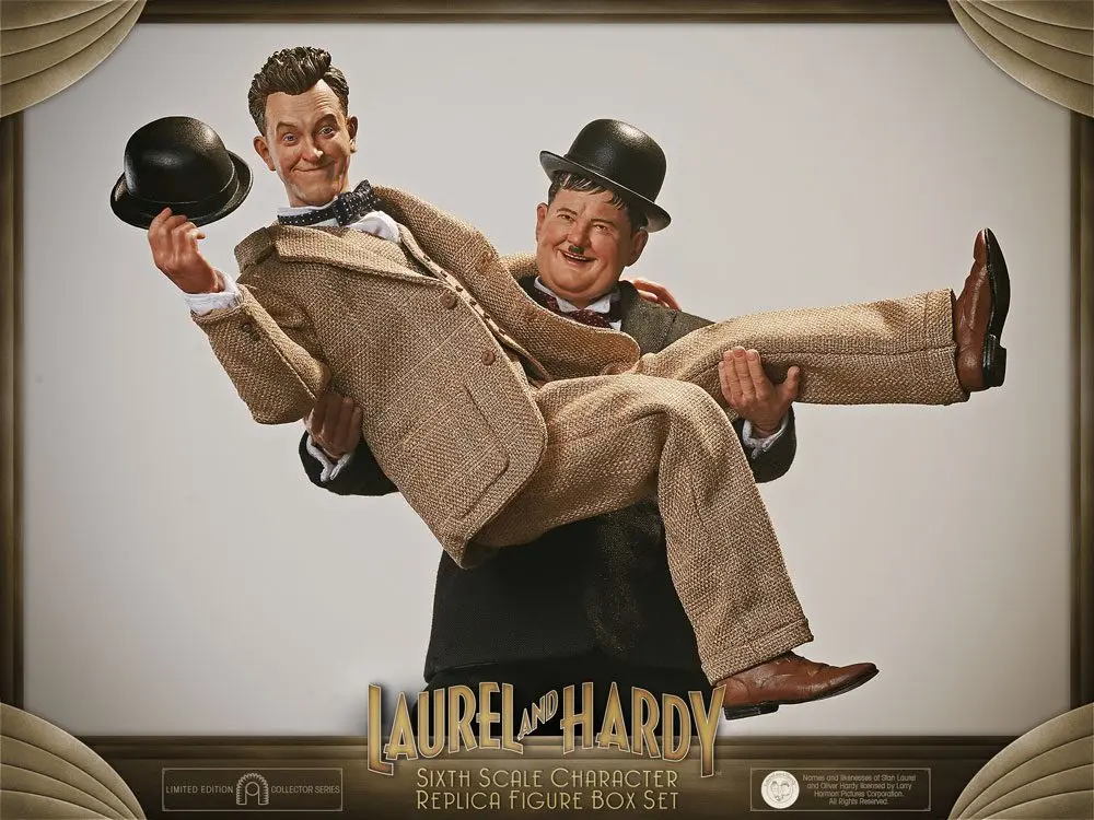 Laurel & Hardy Actionfiguren Doppelpack 1/6 Classic Suits Limited Edition 30-33 cm Produktfoto