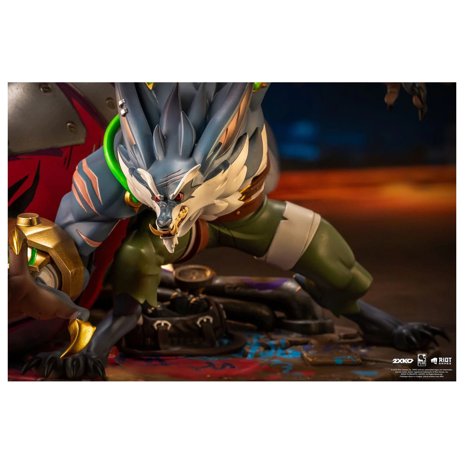 League of Legends Statue 1/10 2XKO Jinx & Warwick Diorama 37 Zentimeter Produktfoto