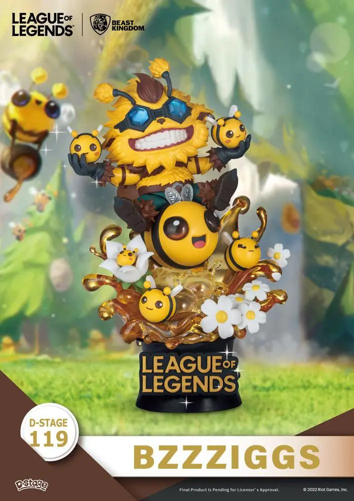 League of Legends D-Stage PVC Dioramen Set Beemo & BZZZiggs 15 cm termékfotó