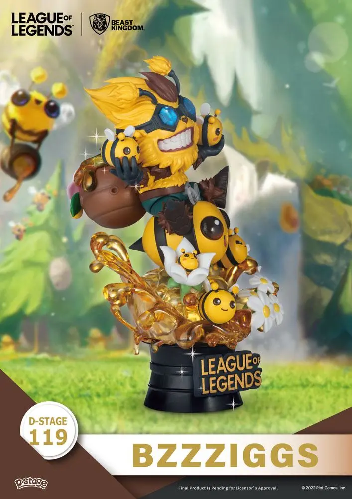 League of Legends D-Stage PVC Dioramen Set Beemo & BZZZiggs 15 cm termékfotó