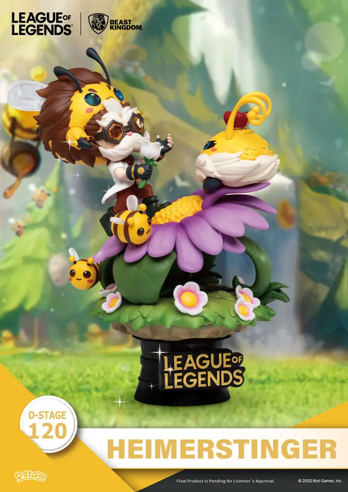 League of Legends D-Stage PVC Dioramen Set Nunu &amp; Beelump &amp; Heimerstinger 16 cm Produktfoto