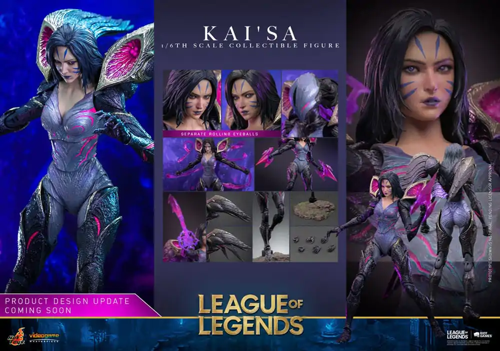 League of Legends Video Game Masterpiece Actionfigur 1/6 Kai'Sa 29 cm termékfotó