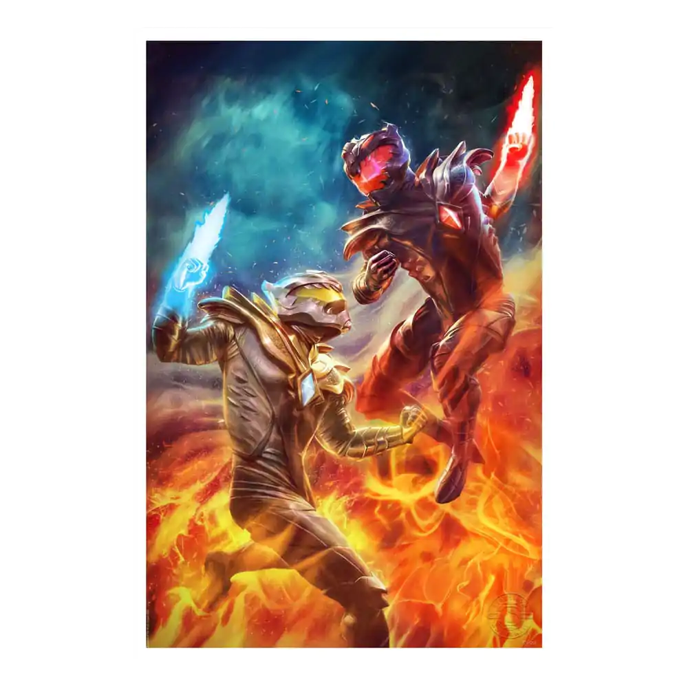 Legend of the White Dragon Kunstdruck White Dragon vs Dragon Prime 41 x 61 cm - ungerahmt Produktfoto