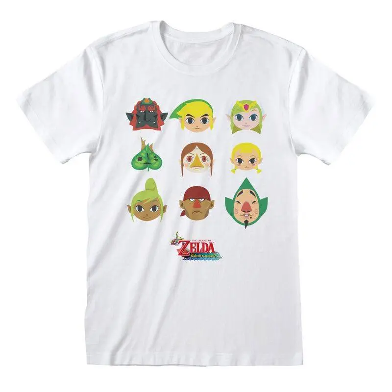 Legend of Zelda Wind Waker Faces T-shirt termékfotó