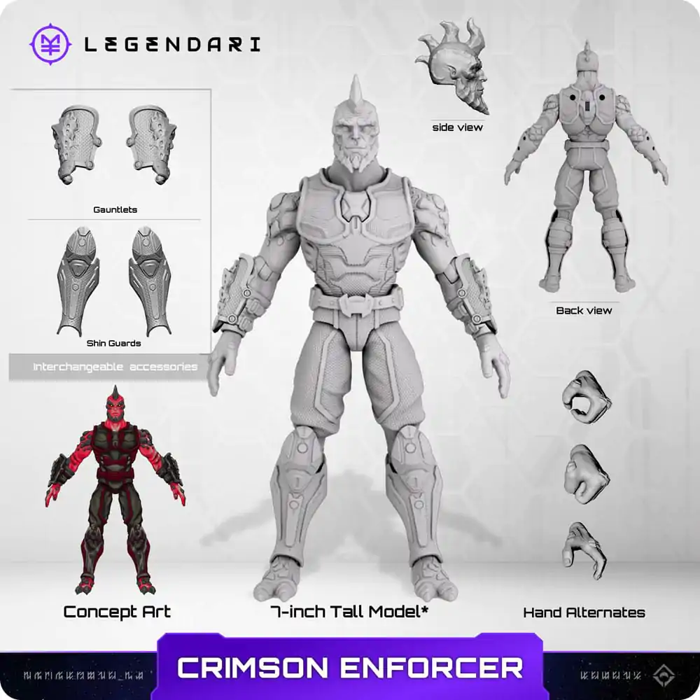 Legendari Actionfigur 1/10 Crimson Enforcer 18 cm Produktfoto