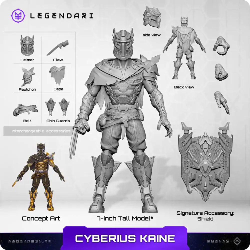 Legendari Actionfigur 1/10 Cyberius Kaine 18 cm Produktfoto