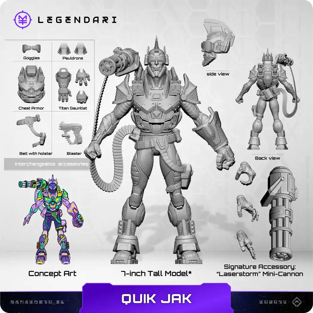 Legendari Actionfigur 1/10 Quik Jak 18 cm Produktfoto