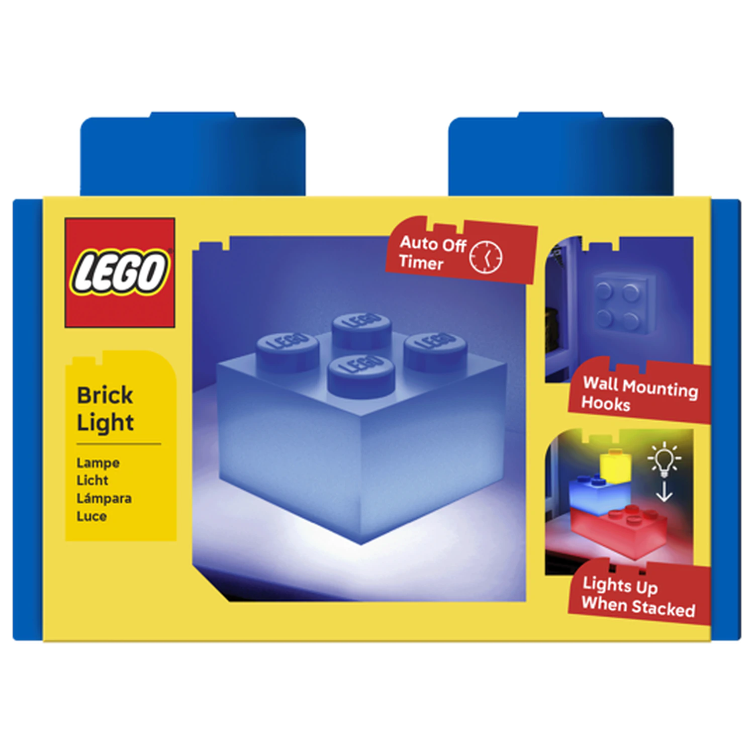 LEGO blauer Stein 2x2 Light Brick Produktfoto
