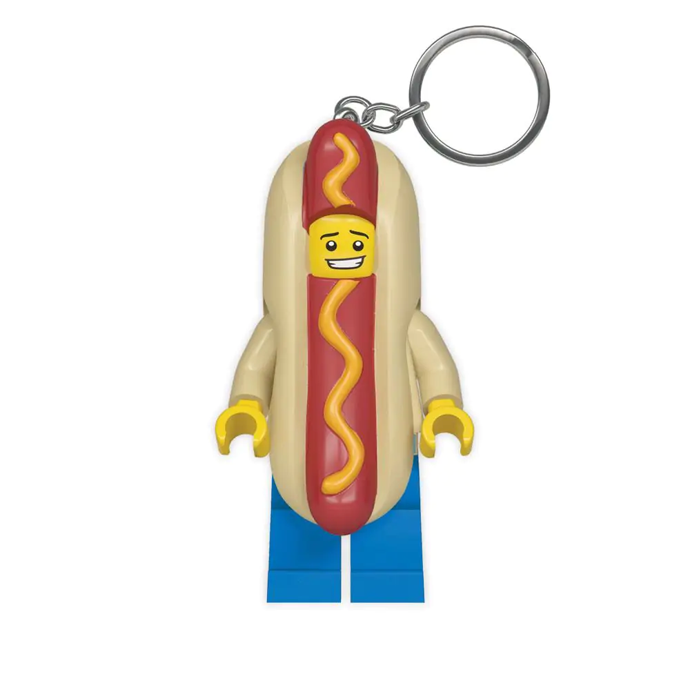 LEGO Classic Schlüsselanhänger mit Leuchtfunktion Hot Dog 8 cm Produktfoto