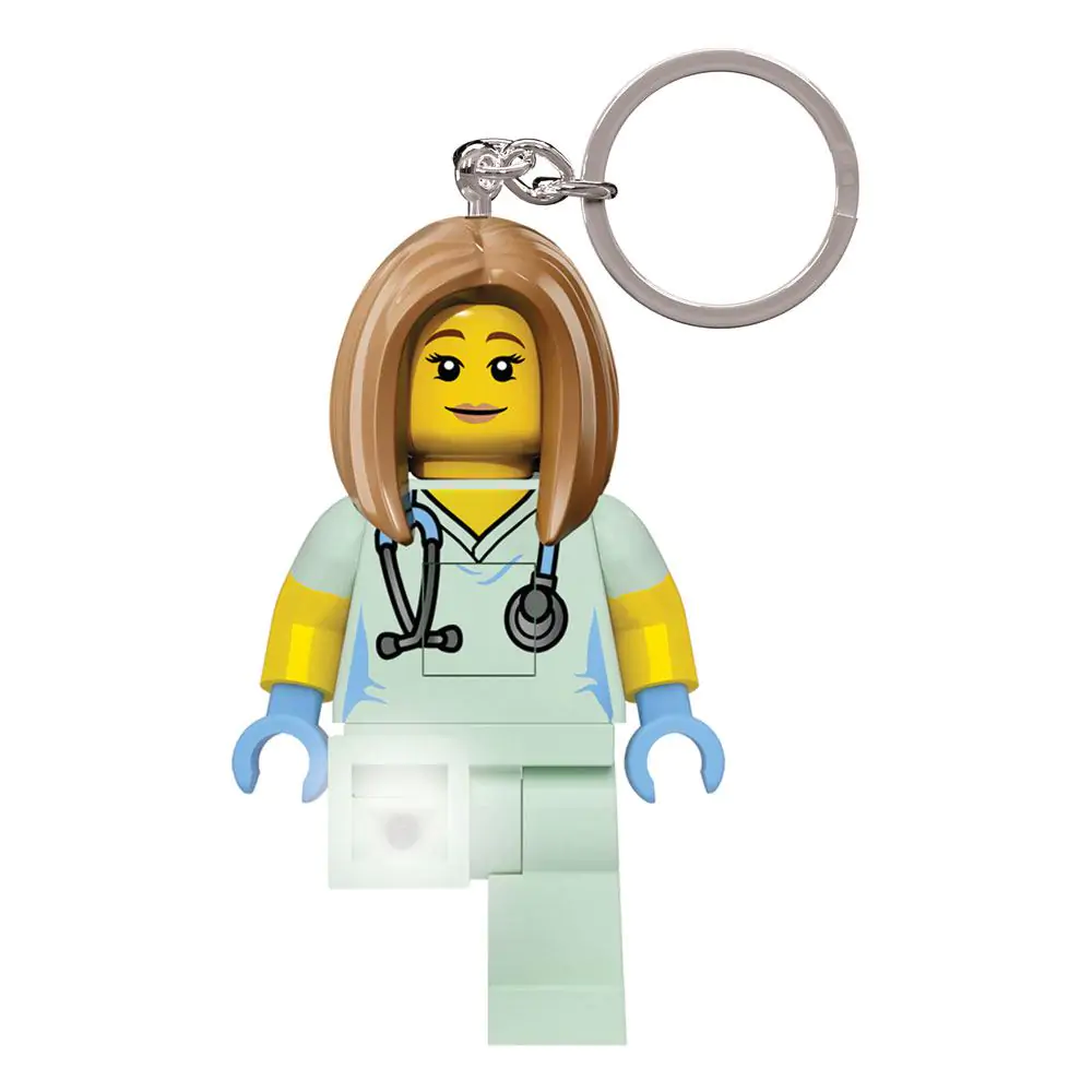 LEGO Classic Schlüsselanhänger mit Leuchtfunktion Krankenschwester 8 cm Produktfoto