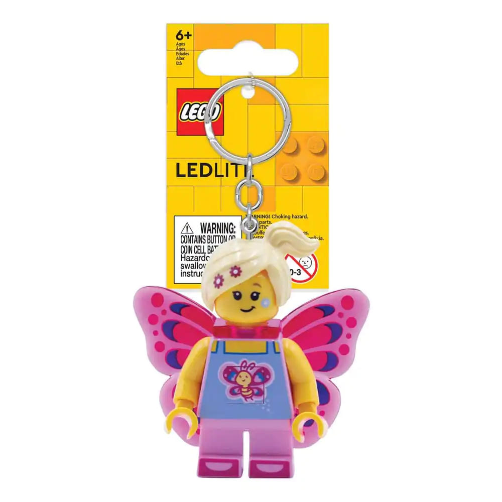 LEGO Iconic beleuchteter Schlüsselanhänger Butterfly Girl 8 cm Produktfoto