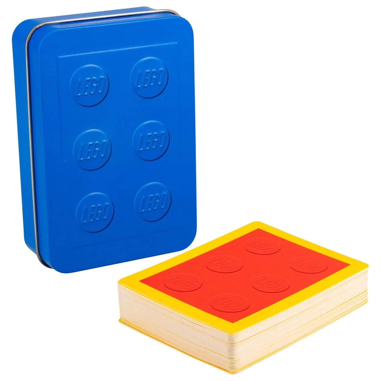 Lego Spielkarten in einer Dose Produktfoto