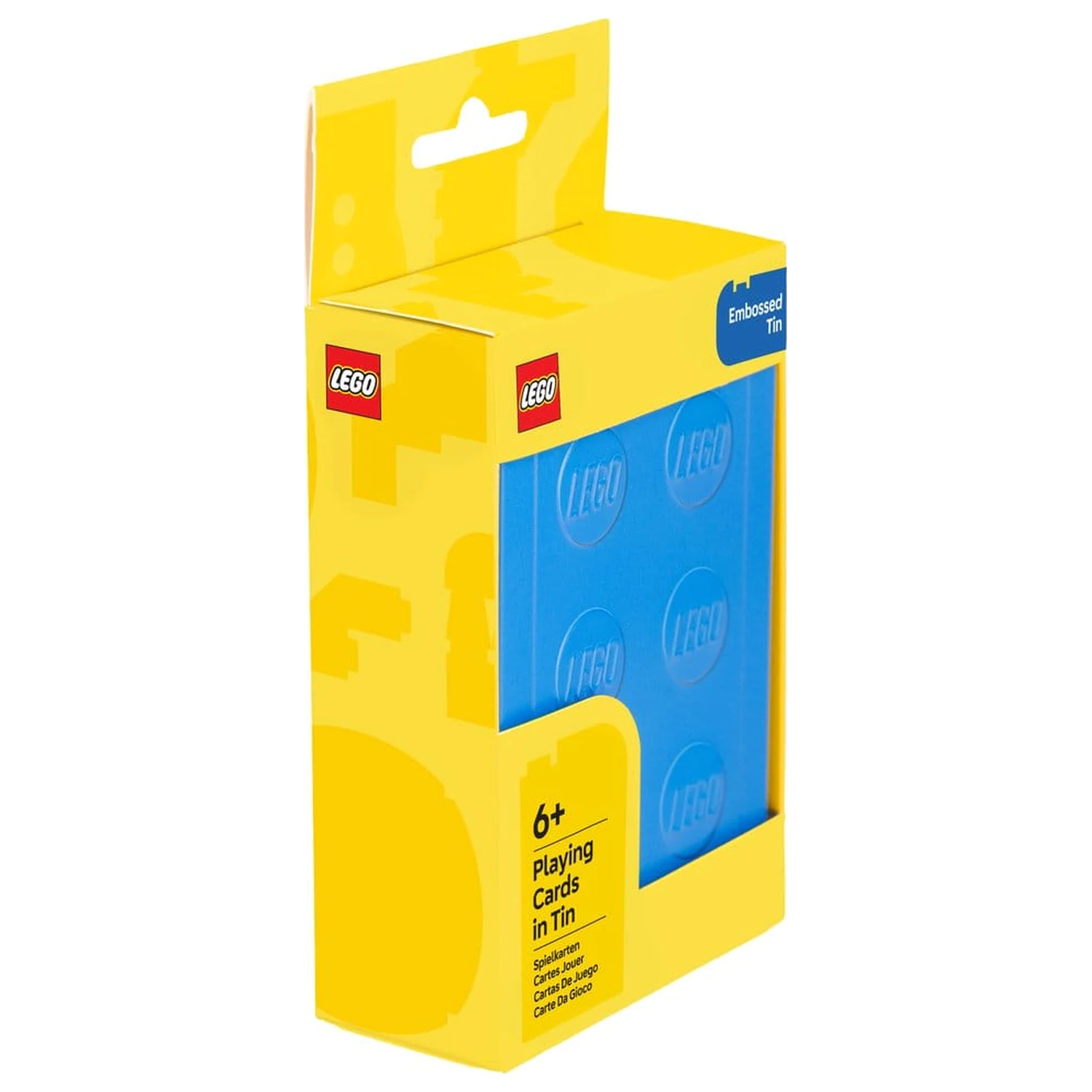 Lego Spielkarten in einer Dose Produktfoto