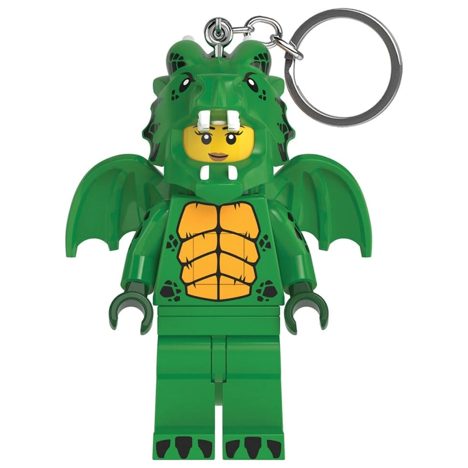 Lego Mini Figur Schlüsselanhänger Light Green Dragon Girl Produktfoto