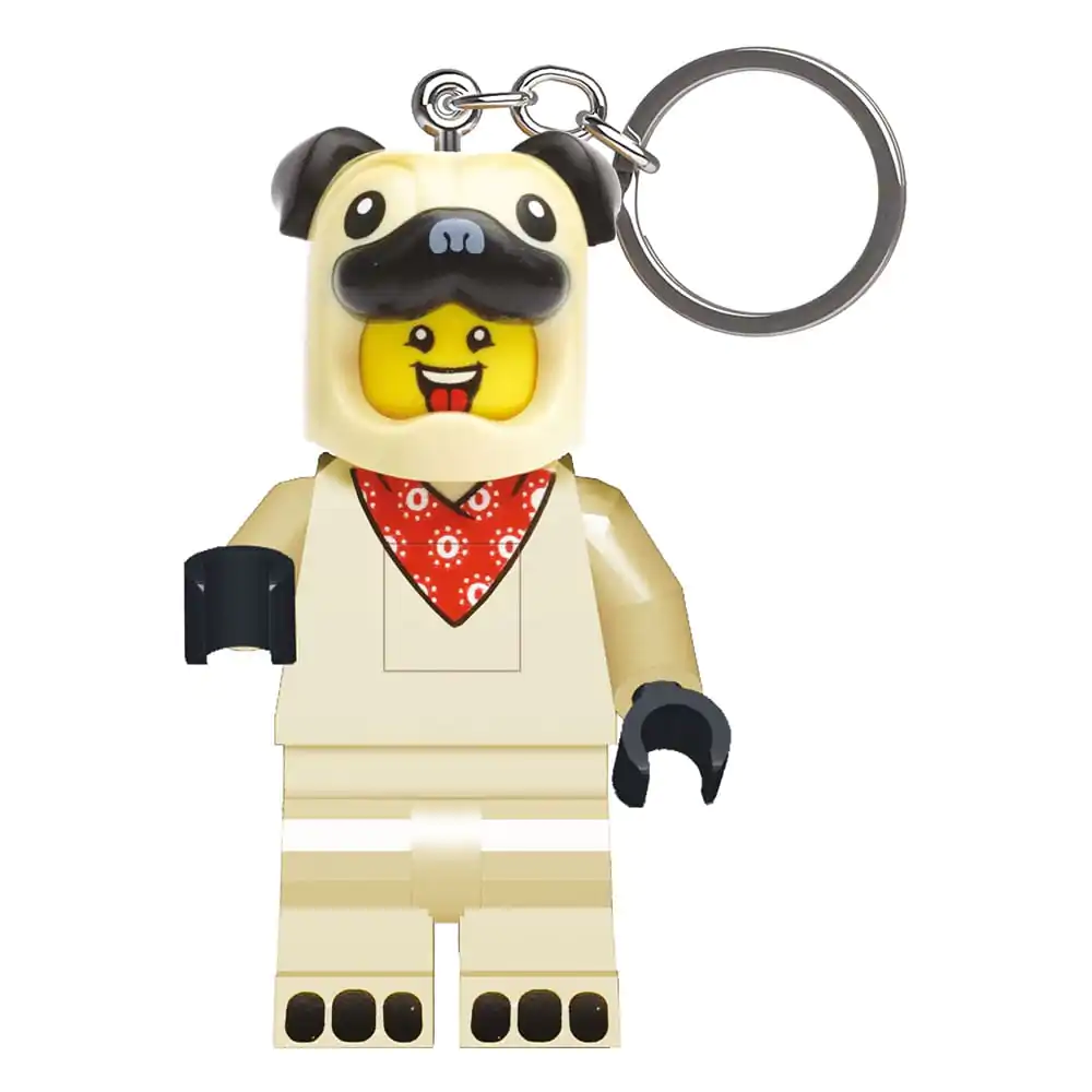 LEGO Minifigures Schlüsselanhänger mit Leuchtfunktion Pug 8 cm Produktfoto