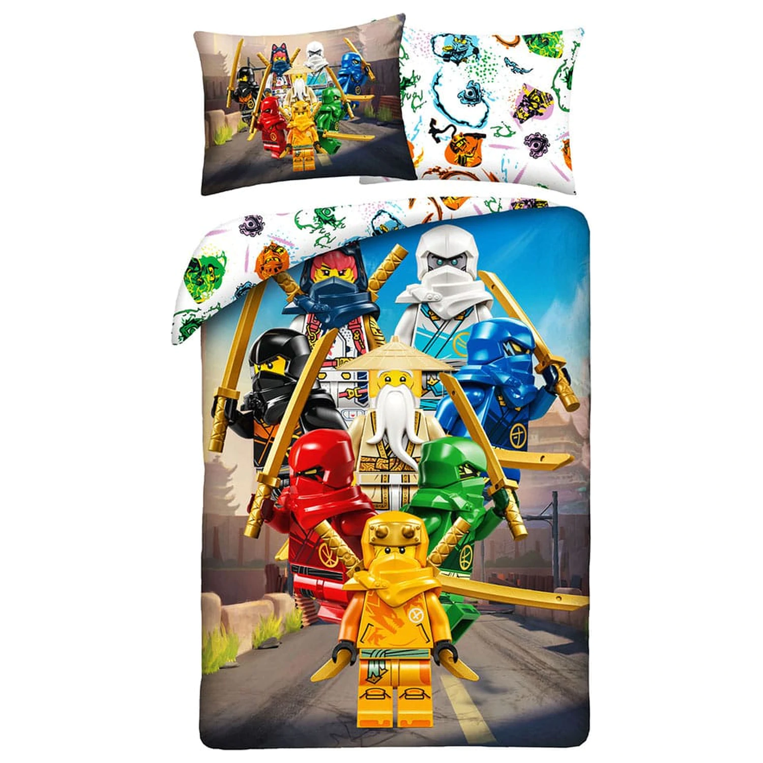 Lego Ninja-Go Bettbezug Set 140 x 200 cm / 70 x 90 cm Produktfoto