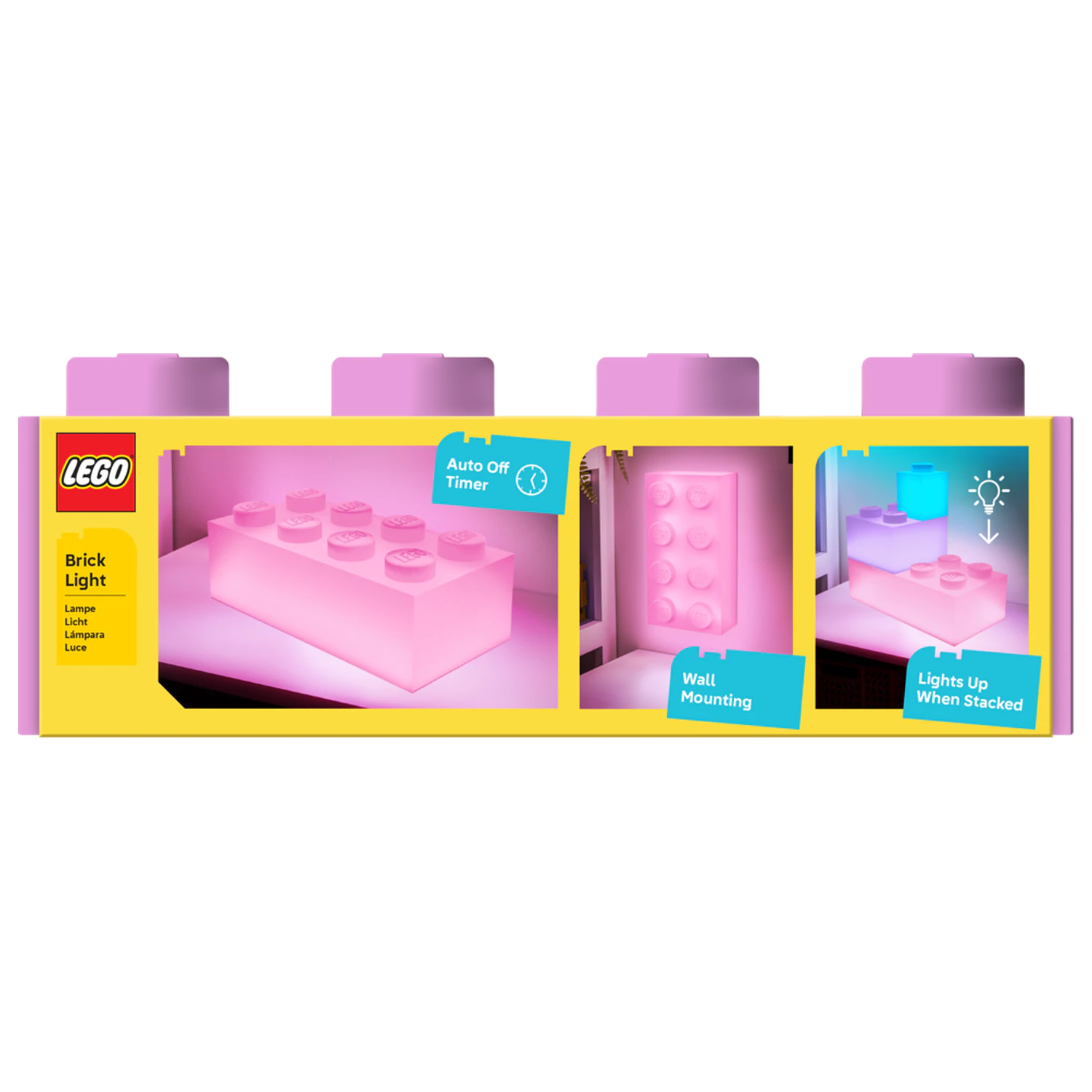 LEGO Pink brick 4x2 Stein Light 31x15 cm Produktfoto