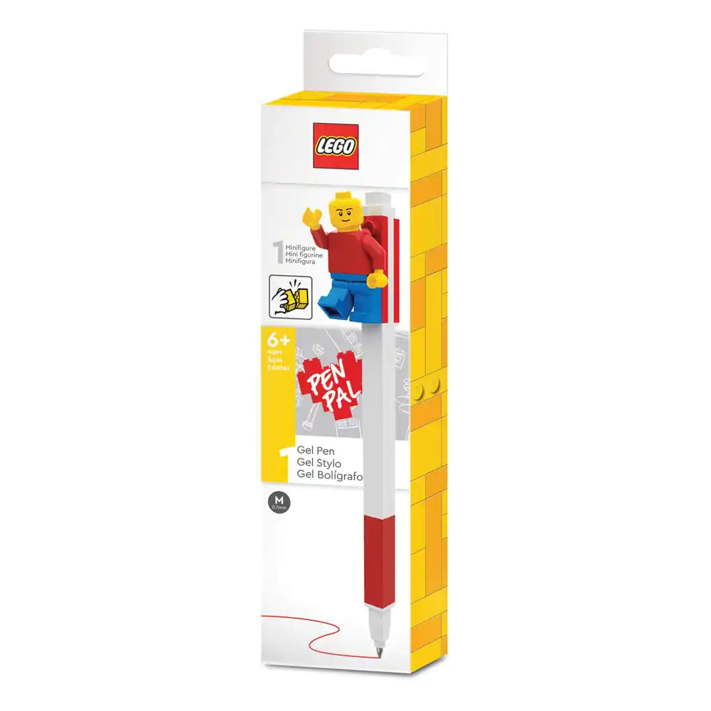 LEGO Gelstift mit Legofigur Rot Produktfoto