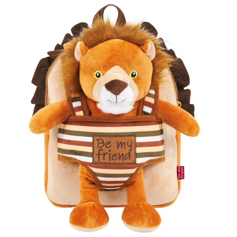 Lenny Lion reversibel Rucksack mit Plüschfigur 25cm termékfotó