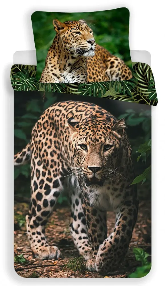 Leopard Bettbezug Set 140x200cm, 70x90cm Produktfoto