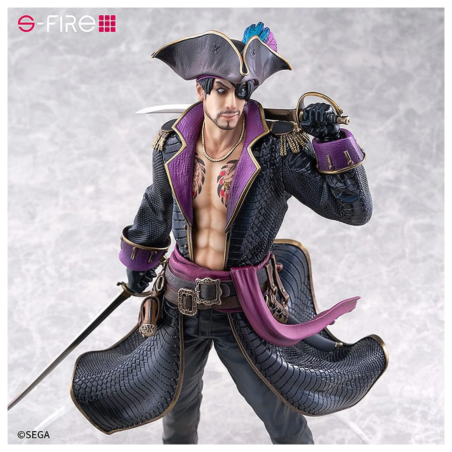 Like a Dragon: Pirate Yakuza in Hawaii S-Fire PVC Statue 1/7 Captain Majima (Goro Majima) 26 cm Produktfoto