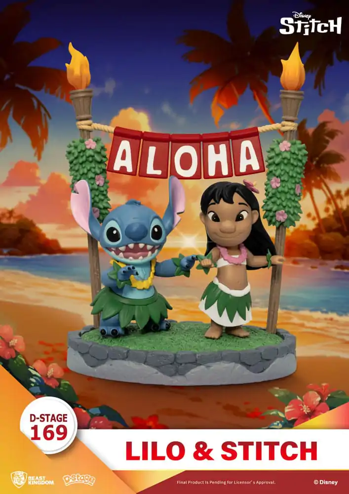 Lilo &amp; Stitch D-Stage PVC Diorama Lilo &amp; Stitch 16 cm Produktfoto