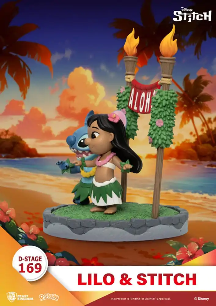 Lilo &amp; Stitch D-Stage PVC Diorama Lilo &amp; Stitch 16 cm Produktfoto