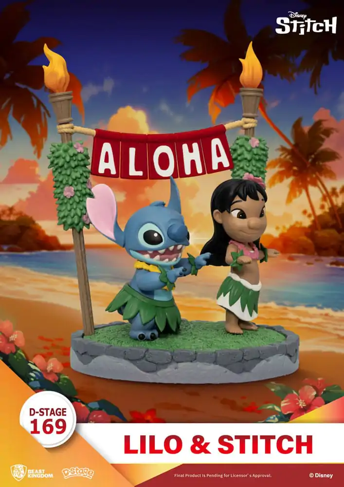Lilo &amp; Stitch D-Stage PVC Diorama Lilo &amp; Stitch 16 cm Produktfoto