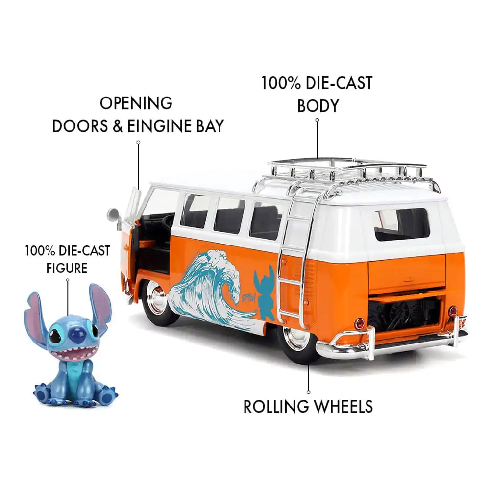 Lilo & Stitch Diecast Modell 1/24 1961 VW Bus Stitch Produktfoto